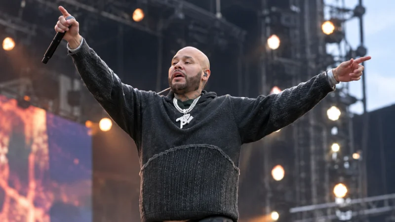 Fat Joe in the studio, part of his net worth income sources