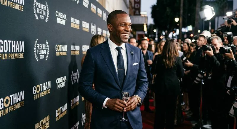 Gbenga Akinnagbe at a film premiere event