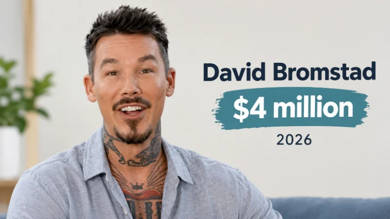 David Bromstad smiling in a colorful living room he designed