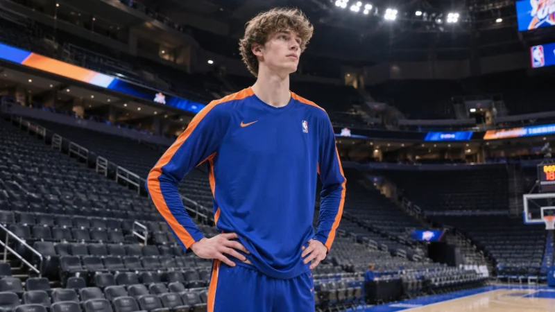 Josh Hall warming up inside an NBA arena during his Thunder season
