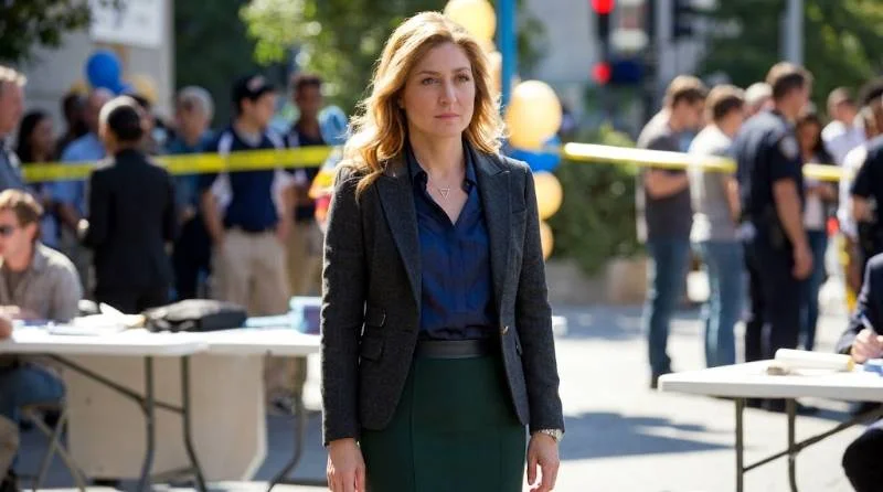 Sasha Alexander as Maura Isles in a forensic lab setting