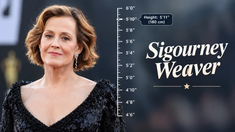 Sigourney Weaver standing tall at a film premiere